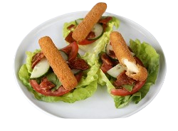 Mozzarella Sticks With Salad 